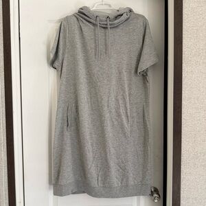 George Light Gray Hoodie Dress